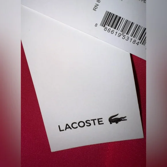 Lacoste Color block silk sleeveless shirt dress- Size 40 - Picture 9 of 12